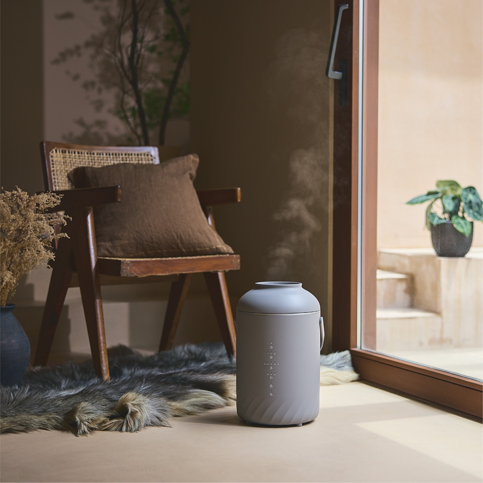 airy fog スチーム式加湿器 CH-S41SS-CH ショコラ | airy fog | cocono