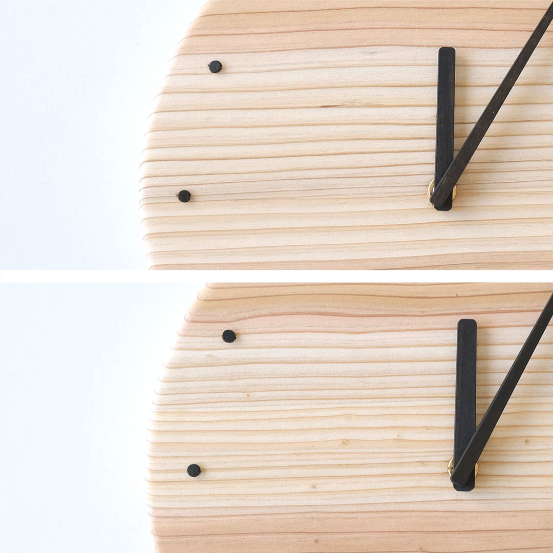 杉の丸時計/クリア | 杉の木クラフト | 糸島くらし×ここのき 公式通販