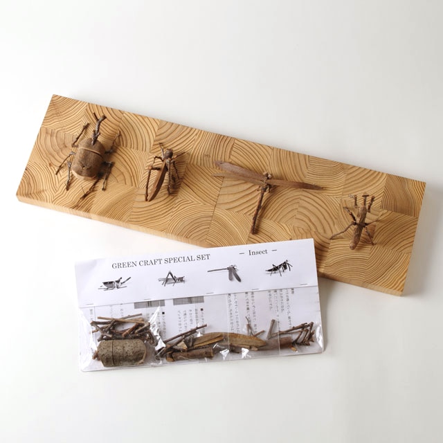 グリーンクラフト 森の工作キット 昆虫 杉の木クラフト 糸島くらし ここのき 公式通販サイト