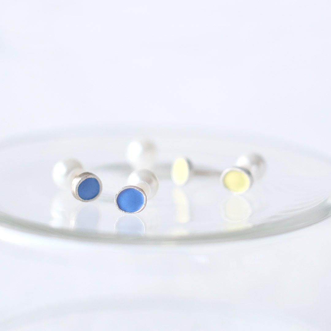 七宝ピアス/mizutamari/ミズイロ（ギフトボックス付き） | Rie