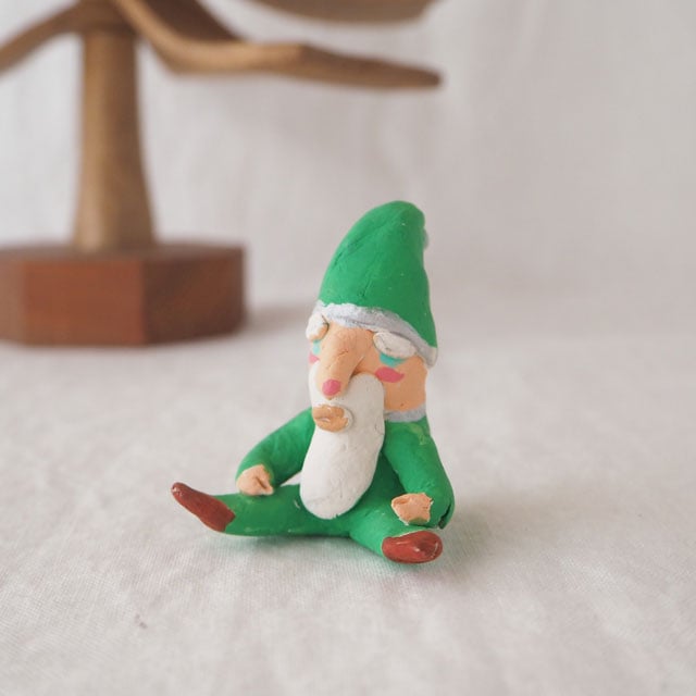 サンタクロース(小)/緑 | カントリーチェア | 糸島くらし×ここのき