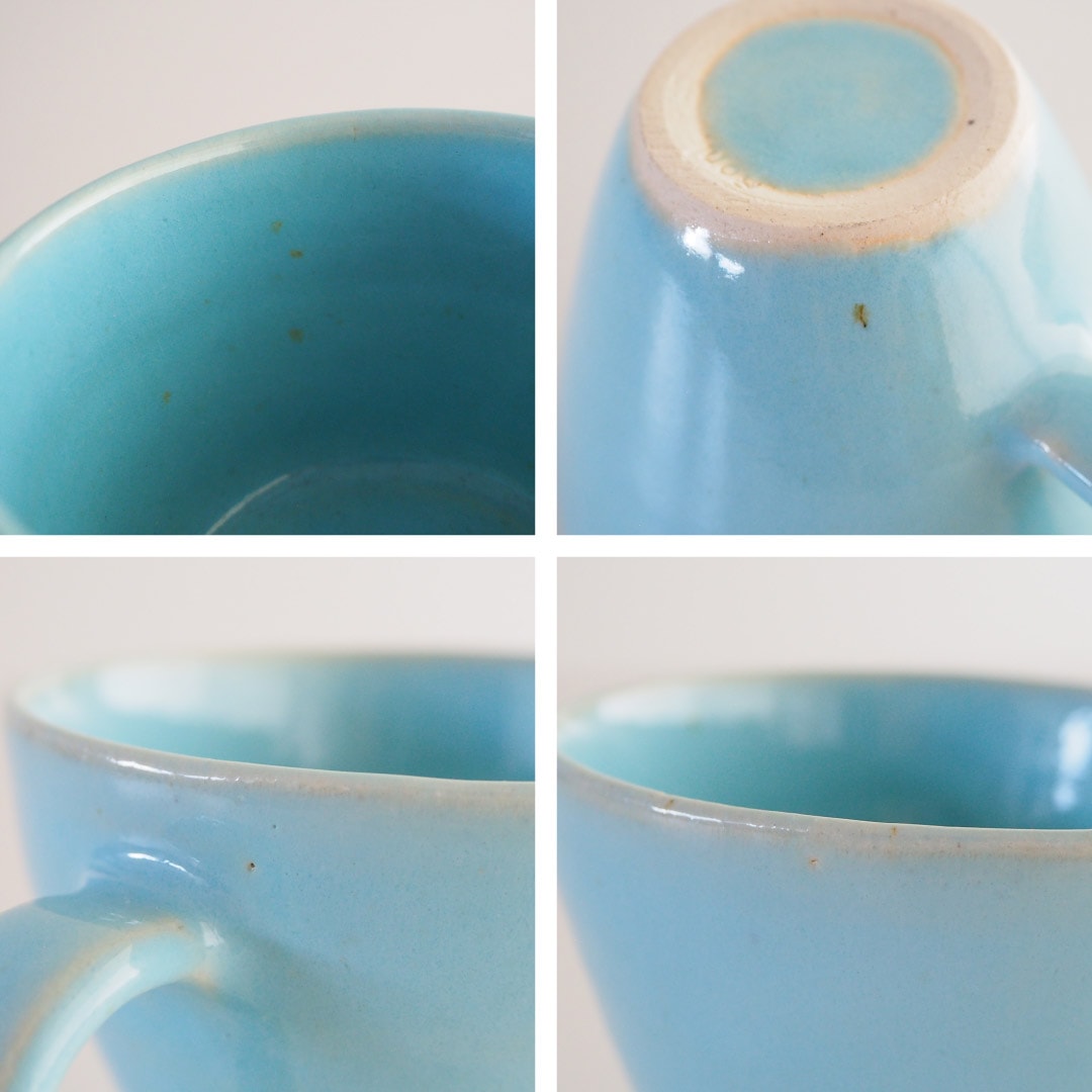 陶芸品 陶匠魂】陶芸家 ちまき / 黒土ガラス釉おちょこ8号 No.311