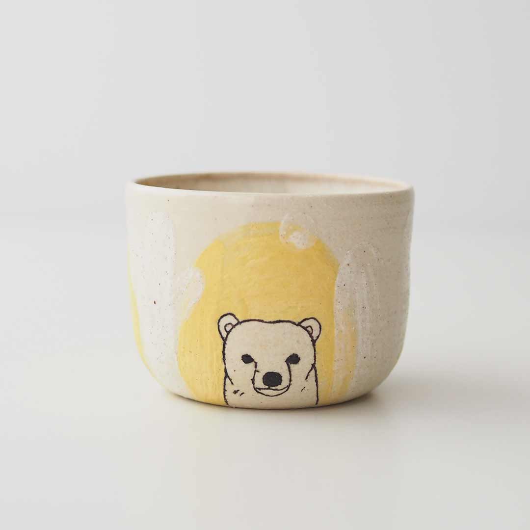 しろくま イラスト フリーカップ 陶工房 Ron 糸島くらし ここのき 公式通販サイト しろくま イラスト フリーカップ 陶工房 Ron 糸島くらし ここのき 公式通販サイト