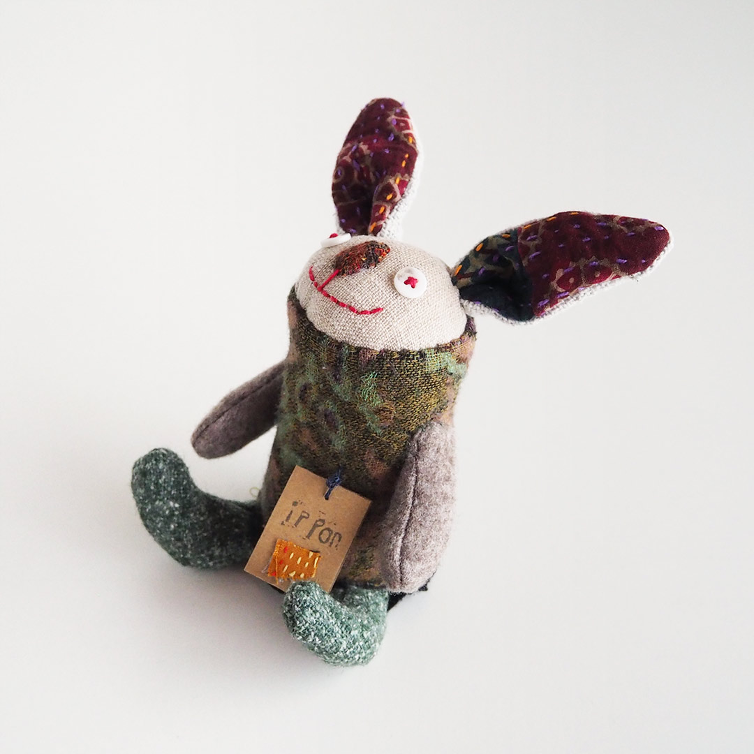 うさぎのぬいぐるみ | 布工房 ippon | 糸島くらし×ここのき 公式通販サイト