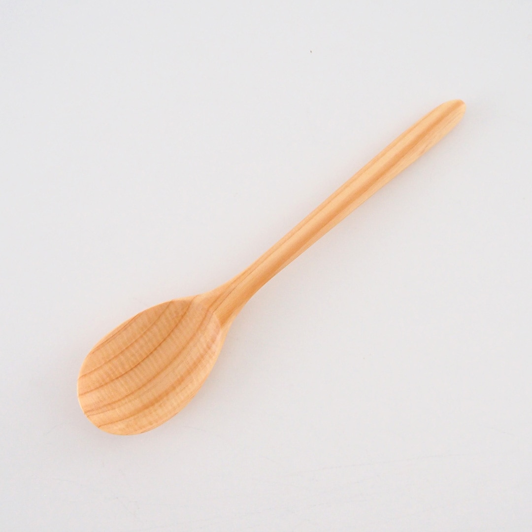 木のカレースプーン/18cm/糸島のヒノキ | 工房 雲 | 糸島くらし×ここの