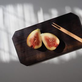 ハンドメイド　食器　木製　杉の木の食器3点セット　スカイブルー　T-350 ハンドメイド 食器 木製 杉の木の食器3点セット スカイブルー T-350