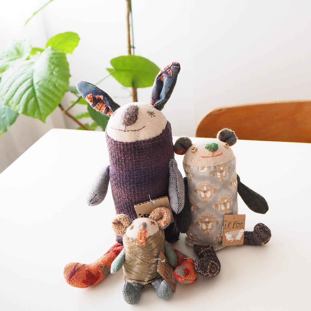 ぬいぐるみオブジェ | 布工房 ippon | 糸島くらし×ここのき 公式通販サイト