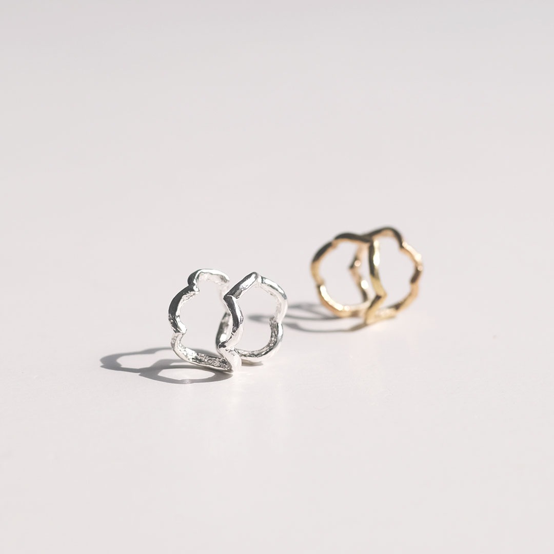 ポコポコ/イヤーカフ/銀（ギフトボックス付き） | Rie Nakamura | 糸島