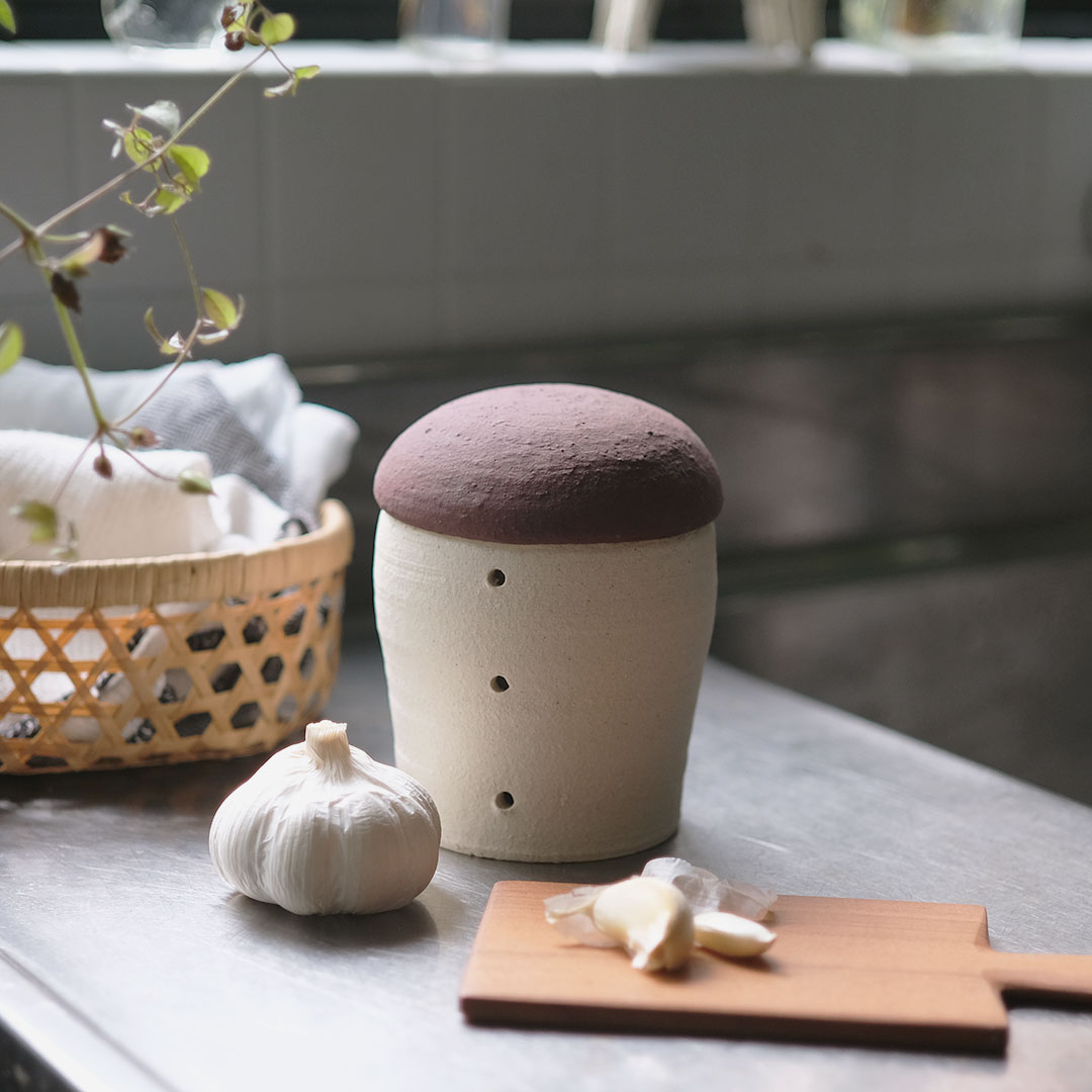 ニンニクのオブジェ　陶器 ニンニクのオブジェ 陶器