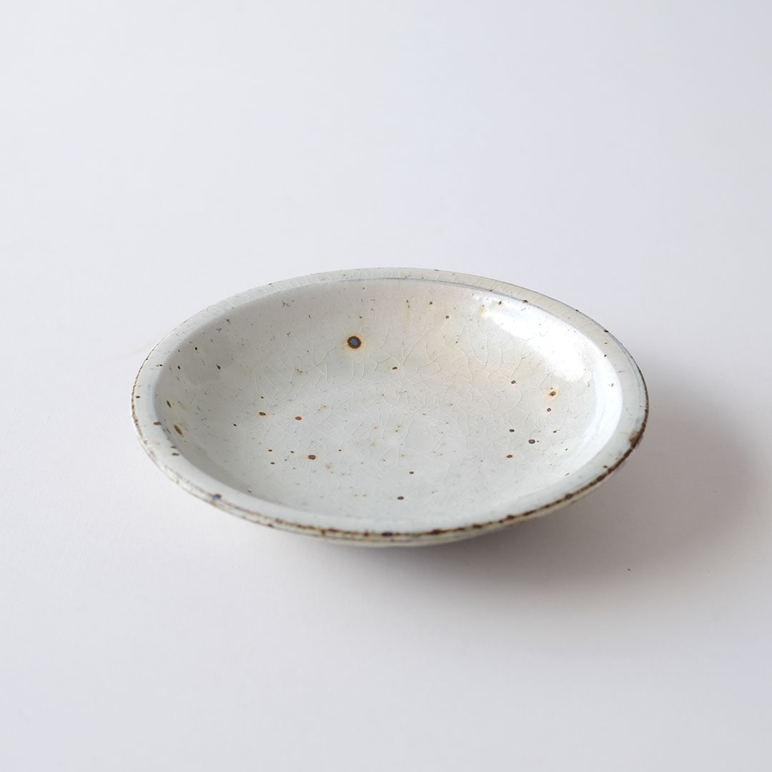 【新品未使用】粉引福の字珍味10客 鉄粉引/リム深皿/M | 醇窯(じゅんよう) | 糸島くらし×ここのき 公式