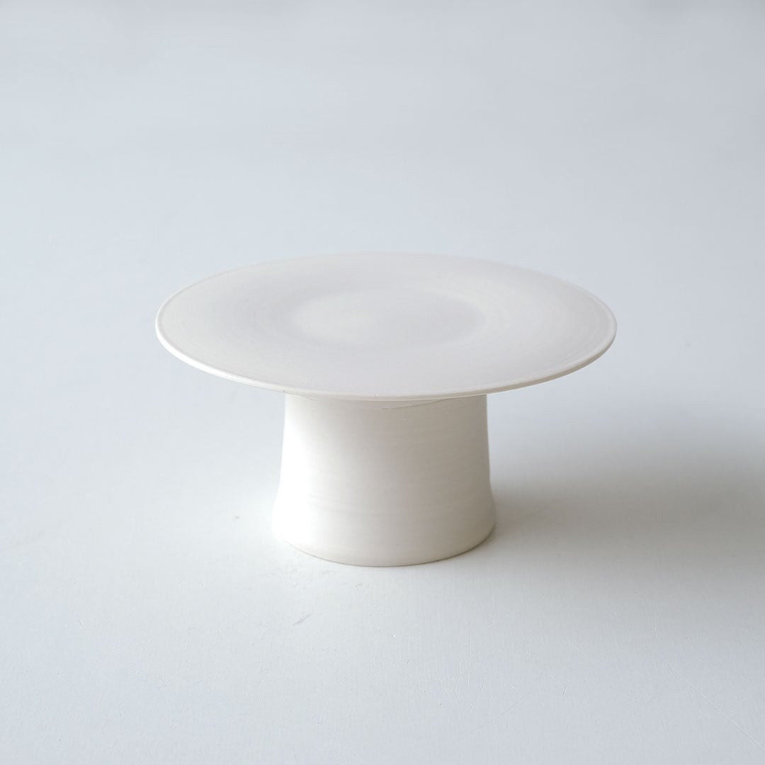 白磁 高杯 陶器 菓子器 茶道具 白磁高杯/14cm | 藤原宏允 | 糸島くらし×ここのき 公式通販サイト