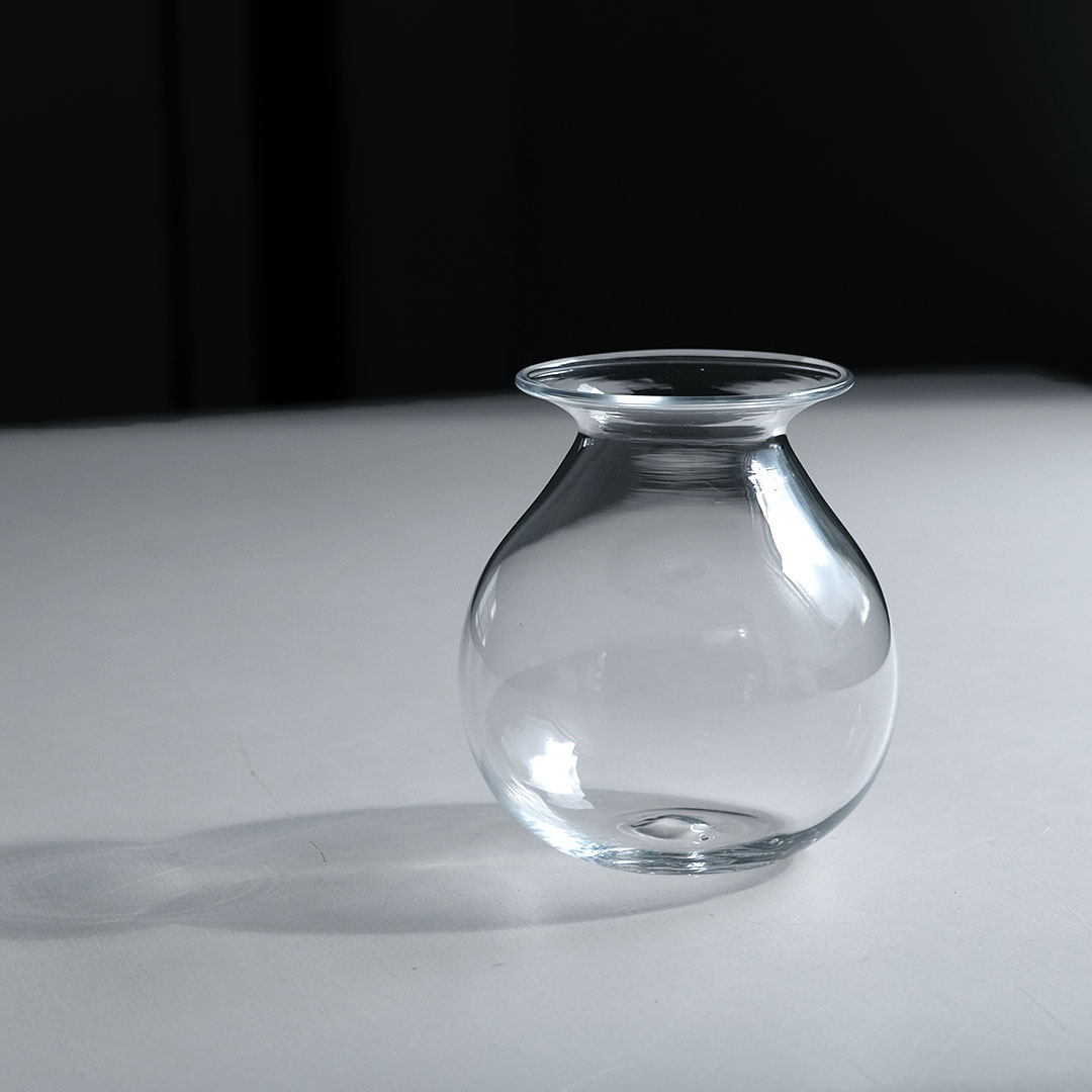 ◻️作家 さこうゆうさん◻️吹きガラス花器 ヒヤシンスポット◻️新品未使用 ヒヤシンスポット/丸 | さこうゆうこ | 糸島くらし×ここのき