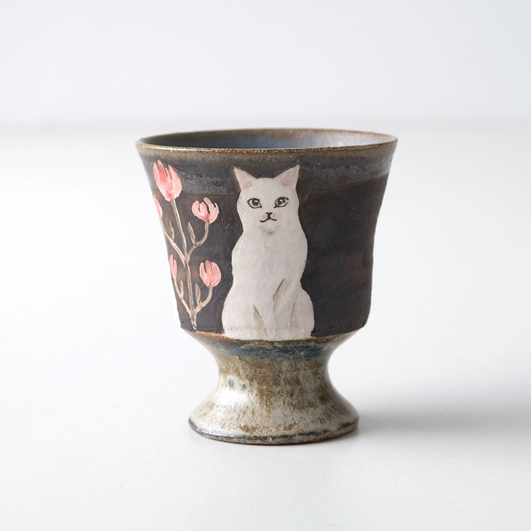 ゴブレット/ねこ | acne.pottery.studio | 糸島くらし×ここのき 公式