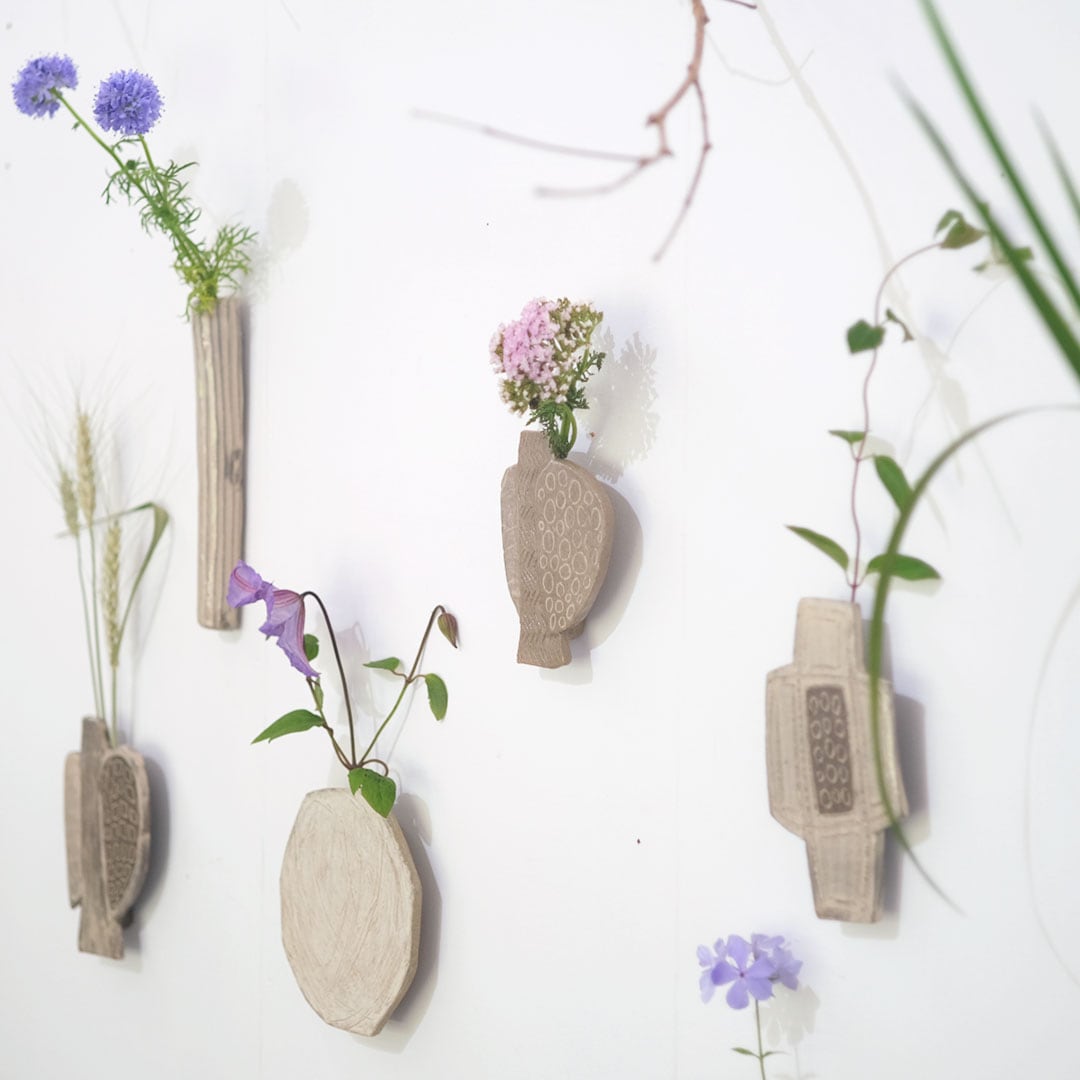 掛け花入/粉引/大（サイズいろいろ、7,150円～） | からつ焼 高麗窯