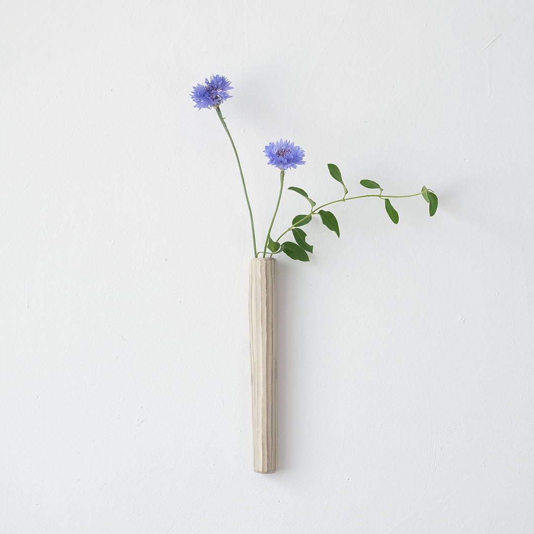 掛け花入/粉引/大（サイズいろいろ、7,150円～） | からつ焼