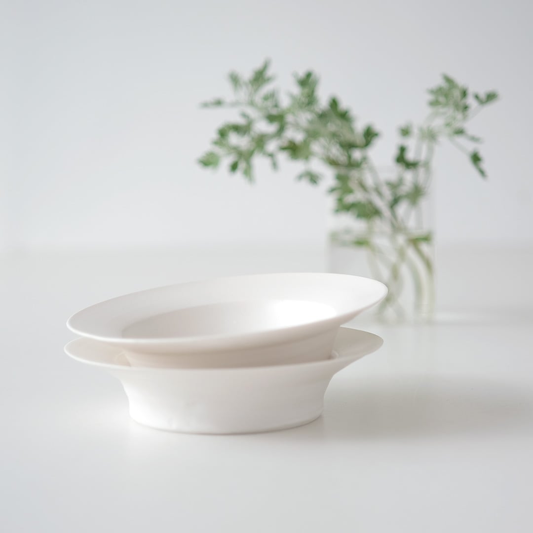 白磁 鉢 白磁リム鉢/16.5cm | 藤原ヒロミツ | 糸島くらし×ここのき 公式通販サイト