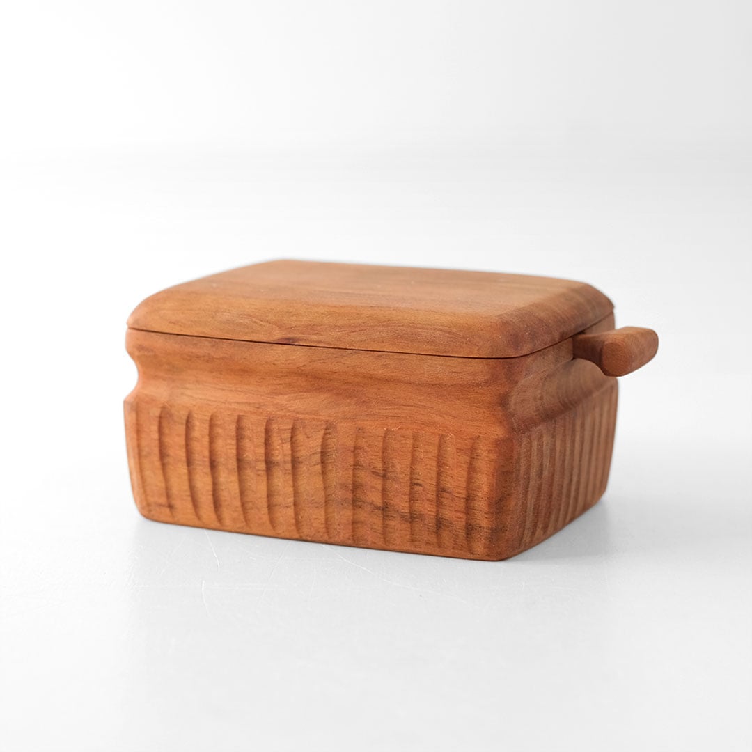 バターケース 木製 山桜ナイフ付き バター 容器 バター入れ