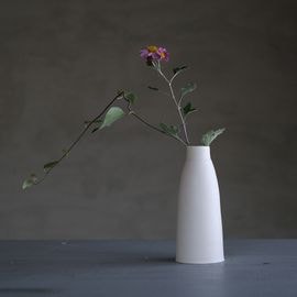 清水日呂志造 唐津　花入　一輪挿し　共箱 清水日呂志造 唐津 花入 一輪挿し 共箱