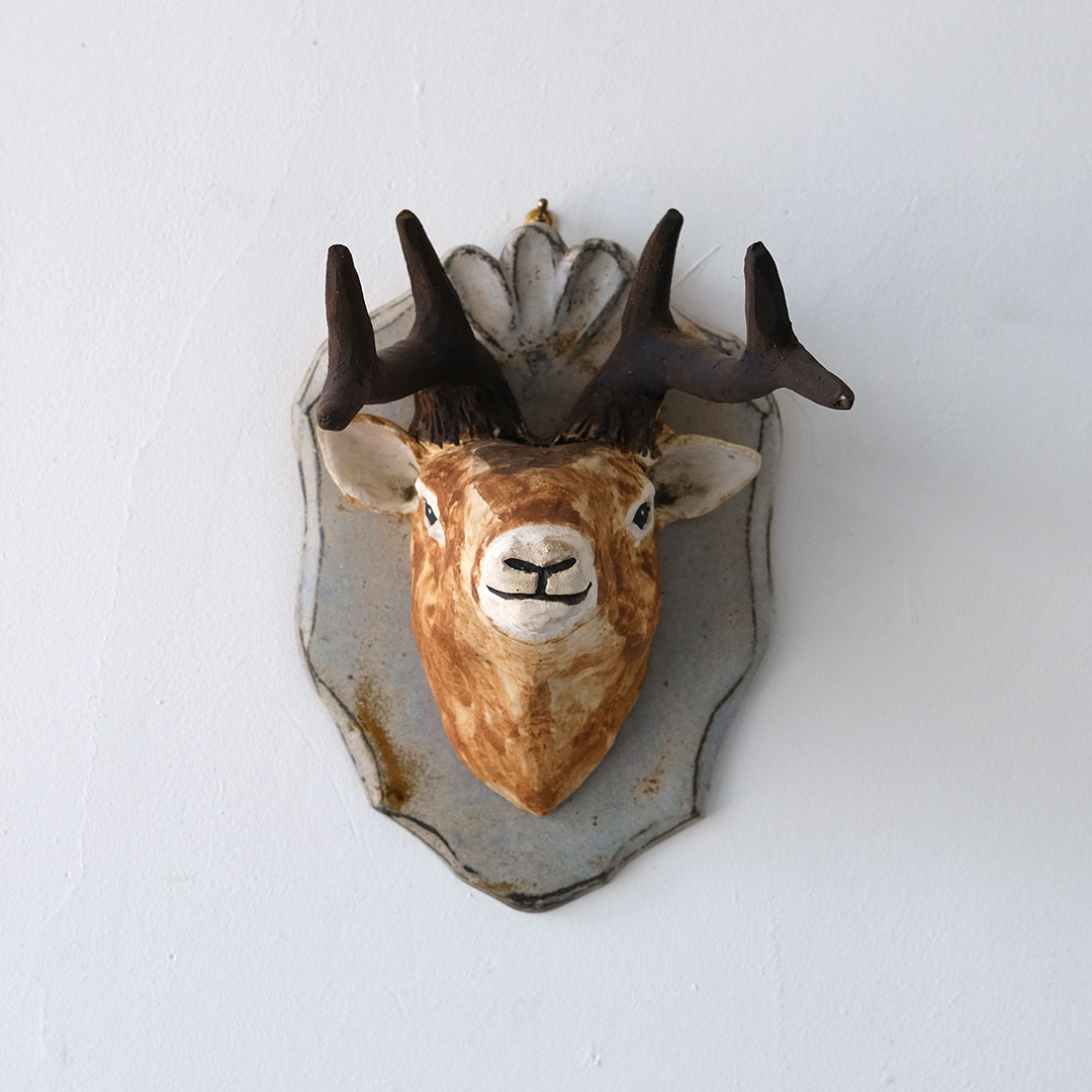 鹿の壁掛け | acne.pottery.studio | 糸島くらし×ここのき 公式通販サイト