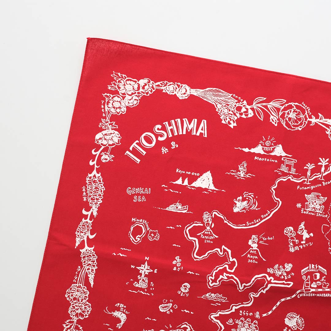 ITOSHIMA MAP BANDANNA/åɡߥۥ磻