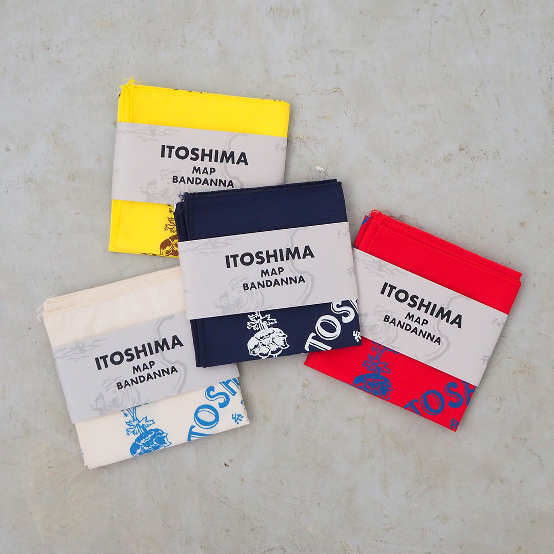 ITOSHIMA MAP BANDANNA