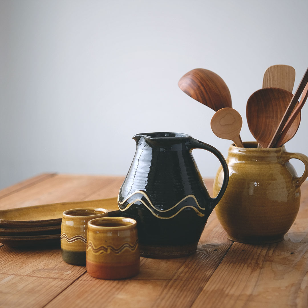 スリップウェア/湯呑み/小 | SLIP WORKS | 糸島くらし×ここのき