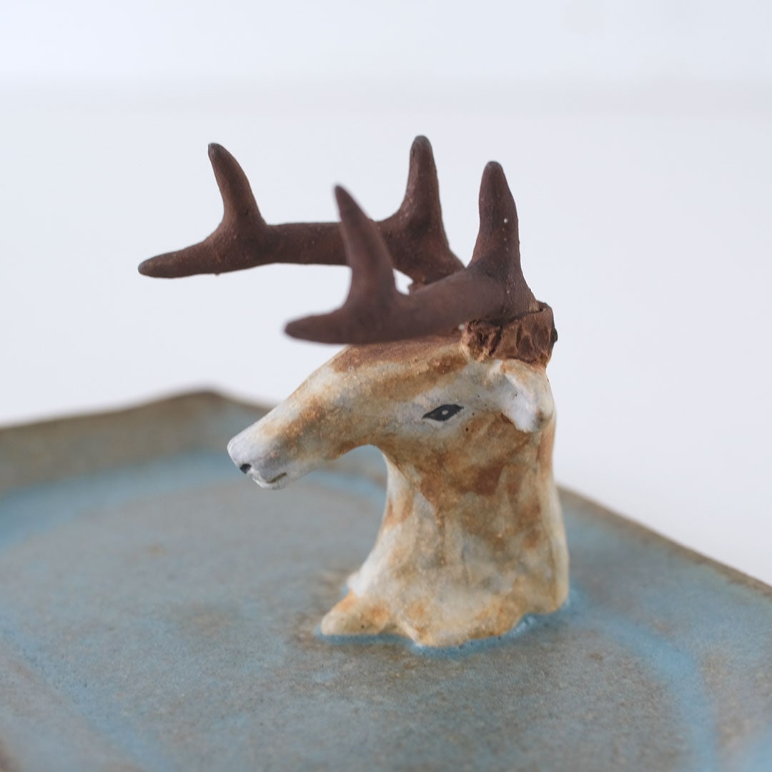 鹿のアクセサリートレイ | acne.pottery.studio | 糸島くらし×ここのき