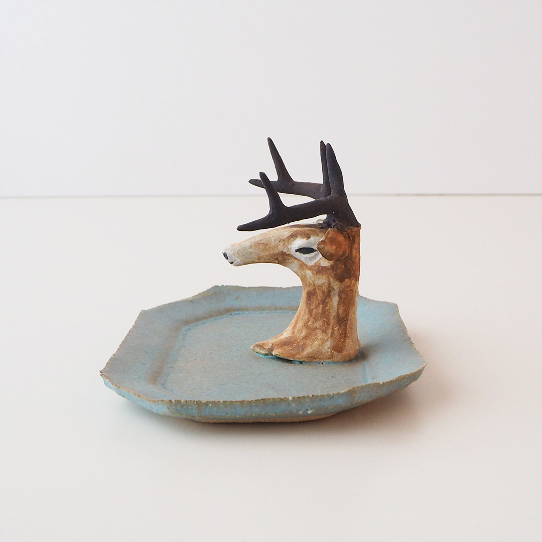 鹿のアクセサリートレイ | acne.pottery.studio | 糸島くらし×ここのき