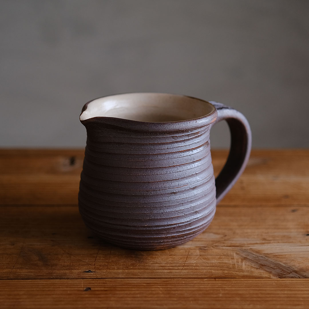 耐熱ミルクジャグ/焦げ茶 | 窯元ろくろ | 糸島くらし×ここのき 公式