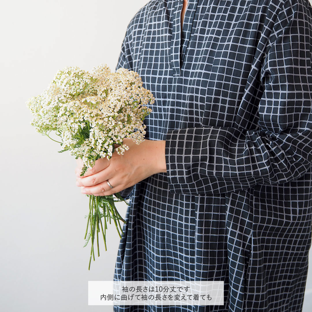 クルタワンピース/ミャク/黒 | makumo(マクモ) | 糸島くらし×ここのき