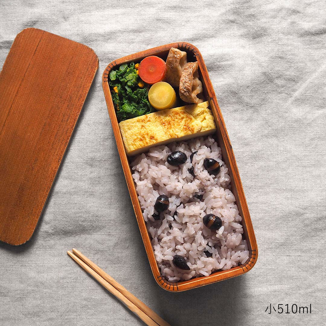 木製 うるしの弁当箱 杉の木クラフト 溝口伸弥 木製 うるしの弁当箱 二段 《杉の木クラフト／溝口伸弥》 - 三
