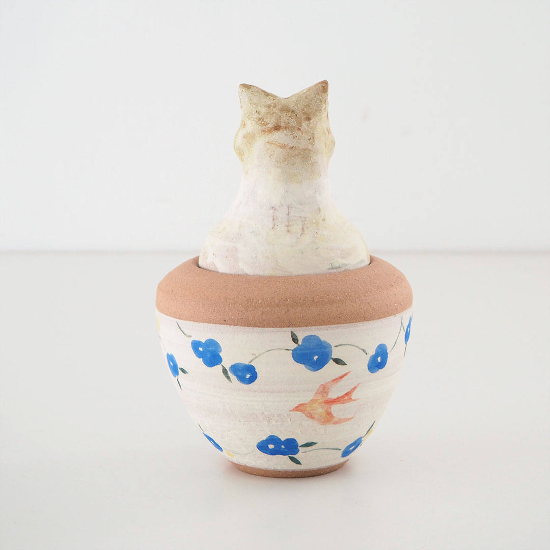 カノプス壺/ねこ | acne.pottery.studio | 糸島くらし×ここのき