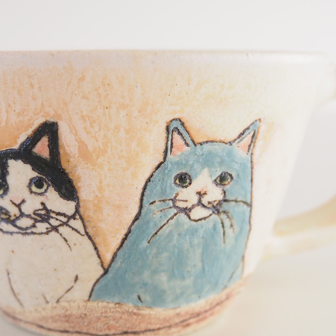 ねこのマグカップ | 陶工房 Ron | 糸島くらし×ここのき 公式通販サイト