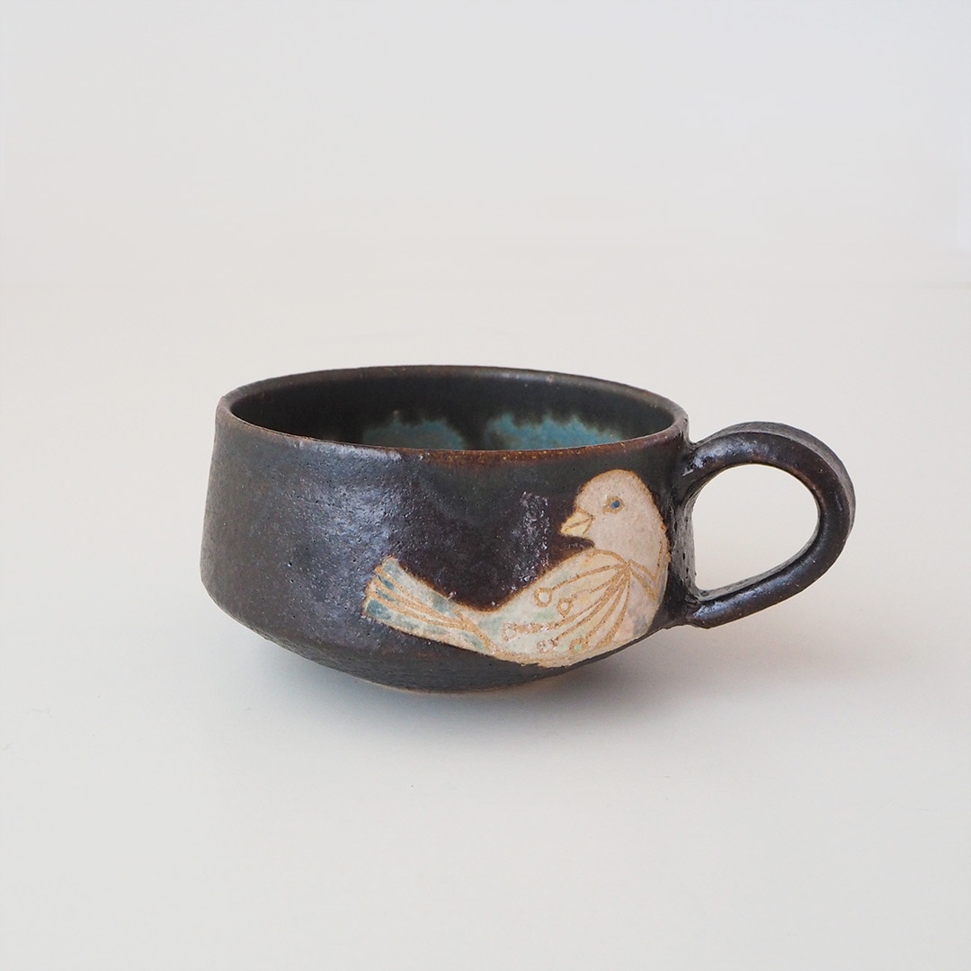 白い鳥のマグカップ | acne.pottery.studio | 糸島くらし×ここのき