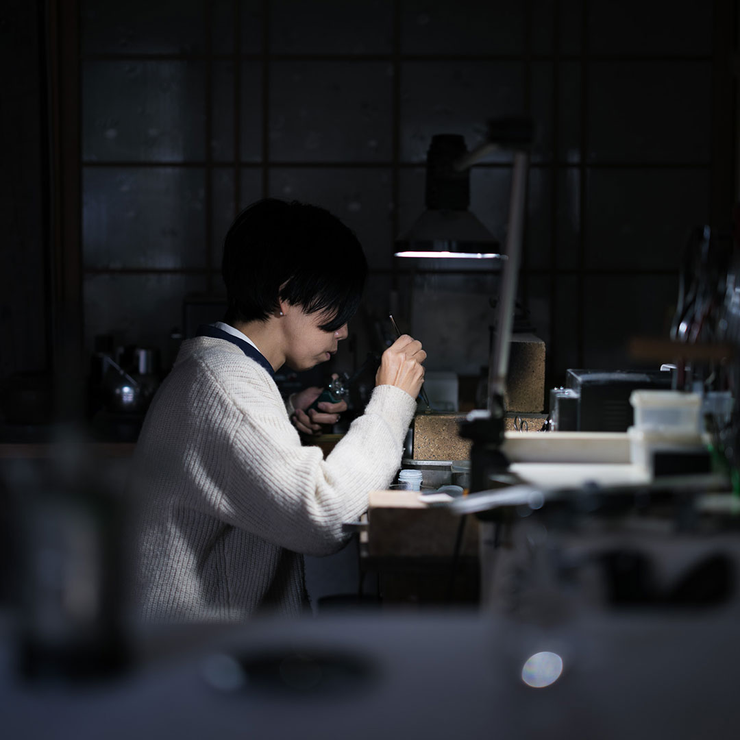 七宝イヤリング/hana（ギフトボックス付き） | Rie Nakamura | 糸島