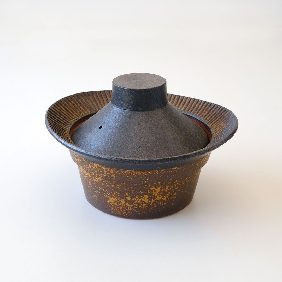 鉄彩/土鍋/2合炊き(二重蓋) | 醇窯(じゅんよう) | 糸島くらし×ここのき