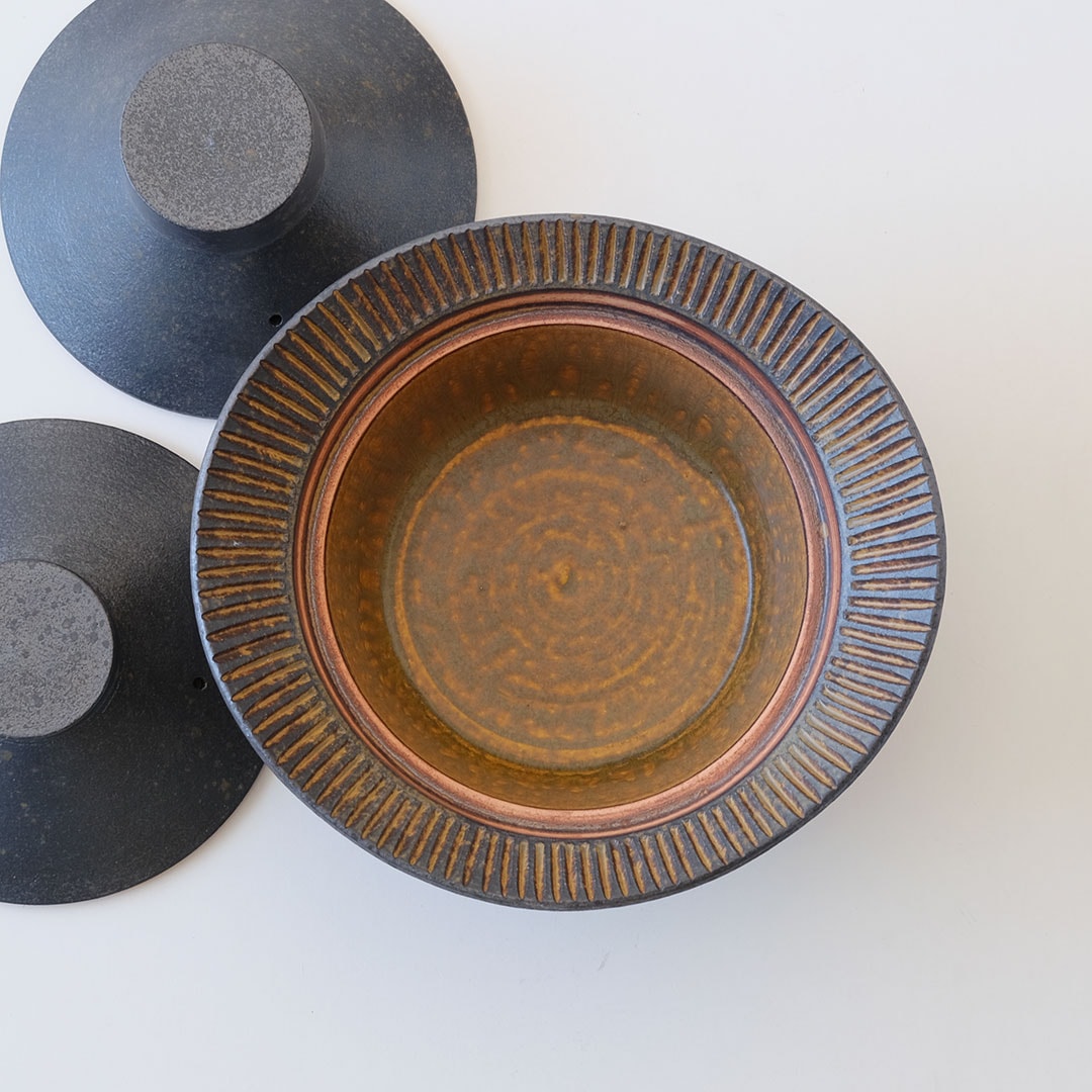 鉄彩/土鍋/2合炊き(二重蓋) | 醇窯(じゅんよう) | 糸島くらし×ここのき