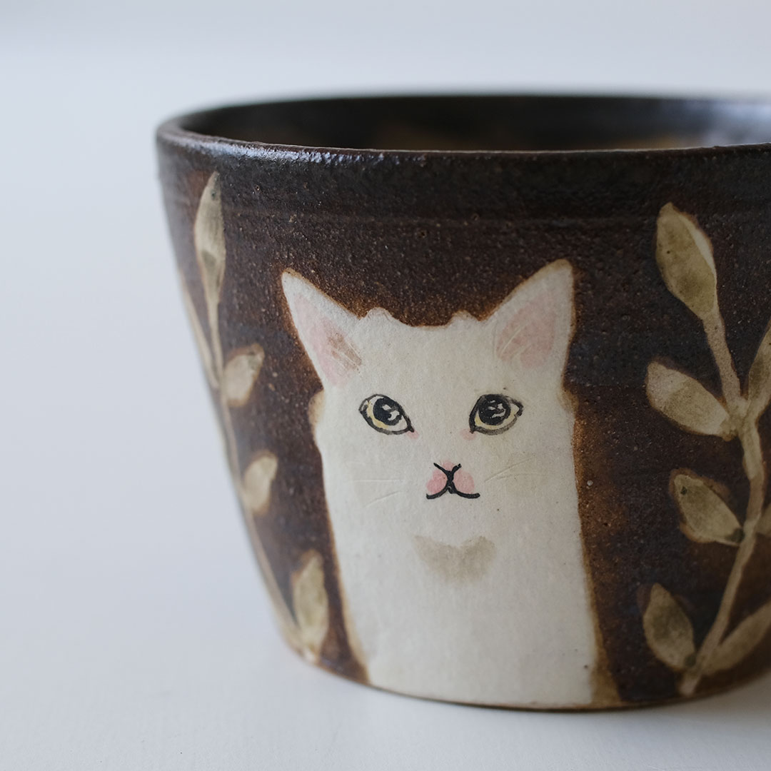 蕎麦猪口/ねこ | acne.pottery.studio | 糸島くらし×ここのき 公式通販