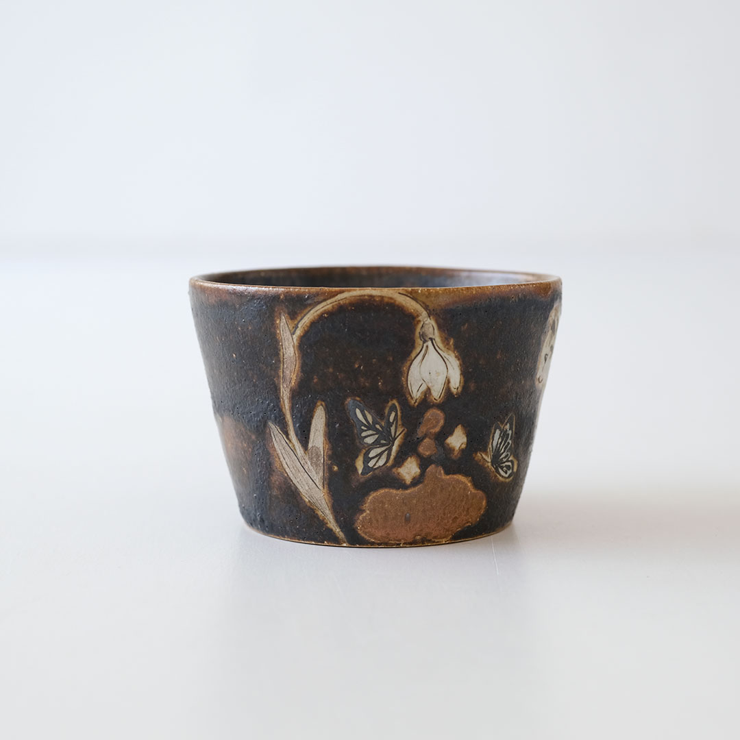 acne pottery studio　森安幸代　黒猫 蕎麦猪口/ねこ | acne.pottery.studio | 糸島くらし×ここのき 公式通販