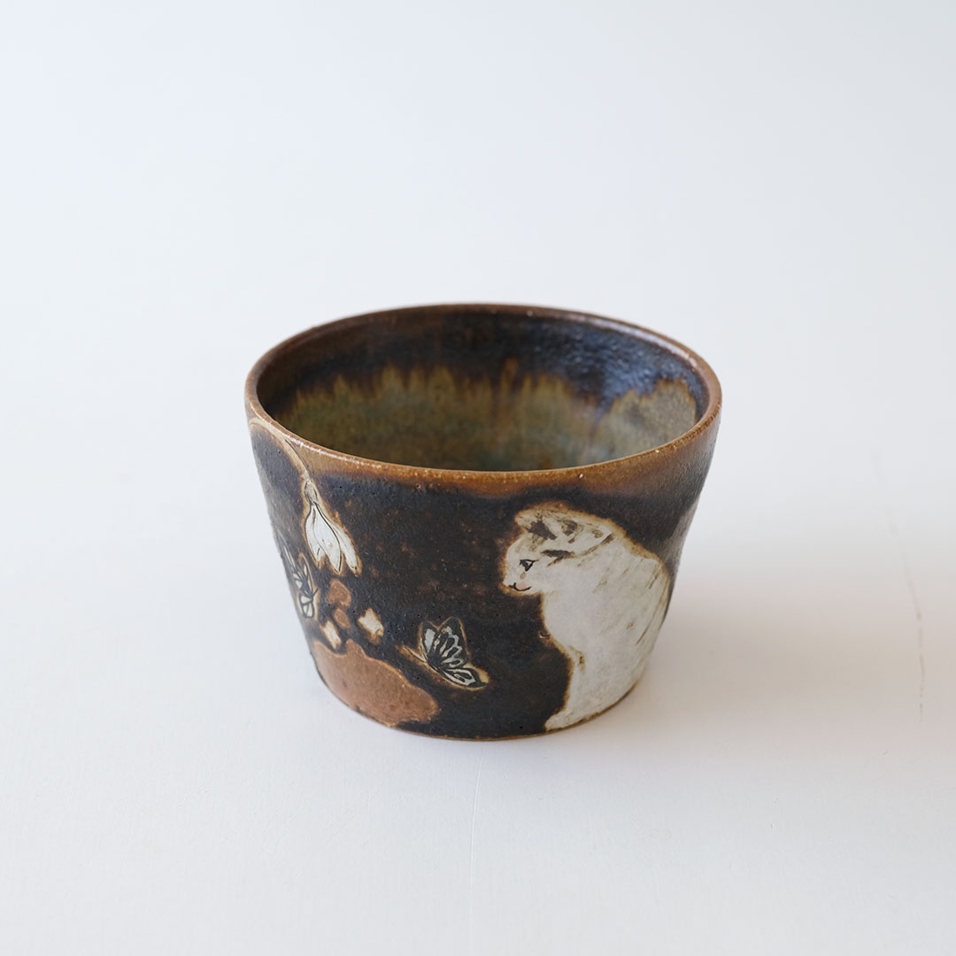 蕎麦猪口/ねこ | acne.pottery.studio | 糸島くらし×ここのき 公式通販