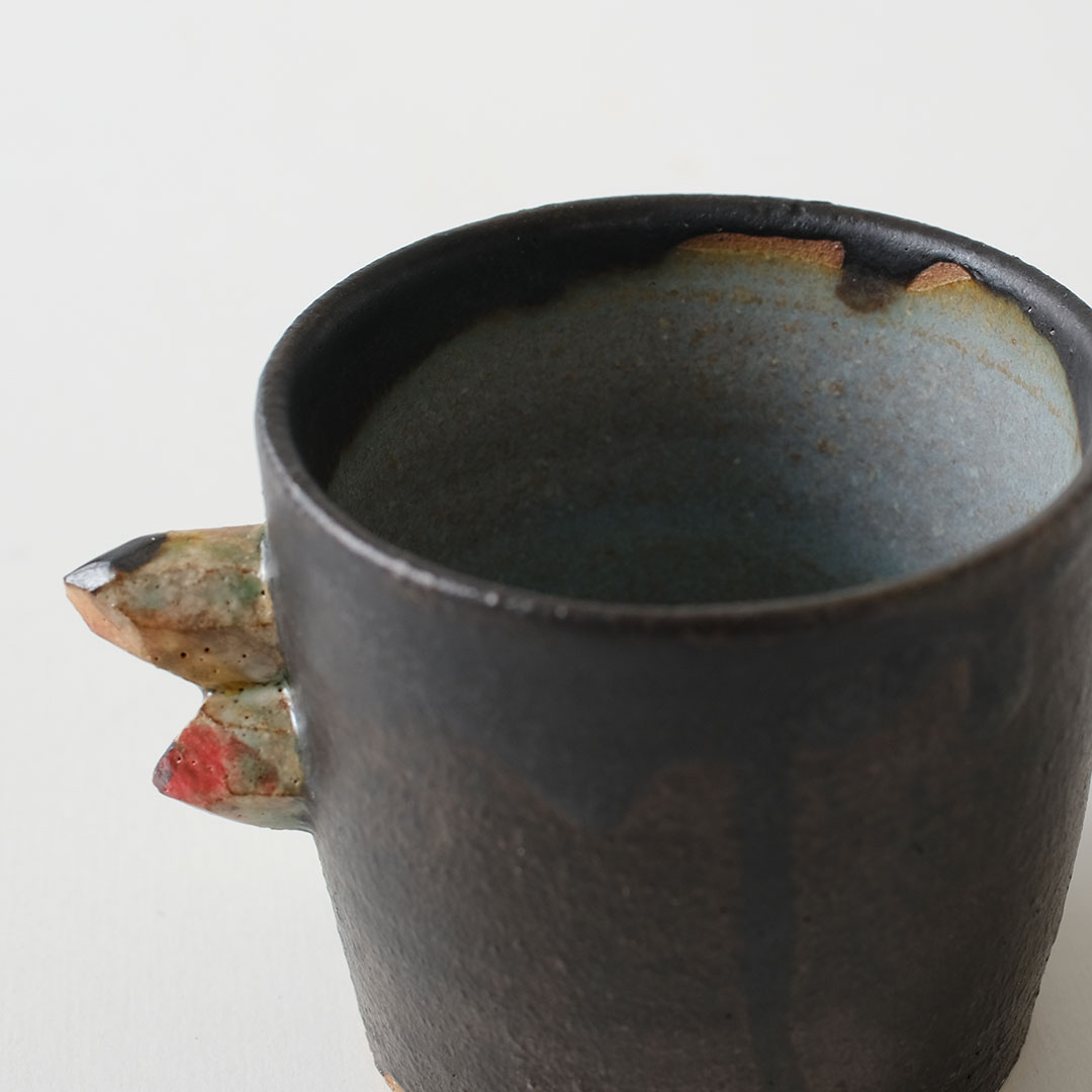 鉱石のカップ＆ソーサー/ペンギン | acne.pottery.studio | 糸島