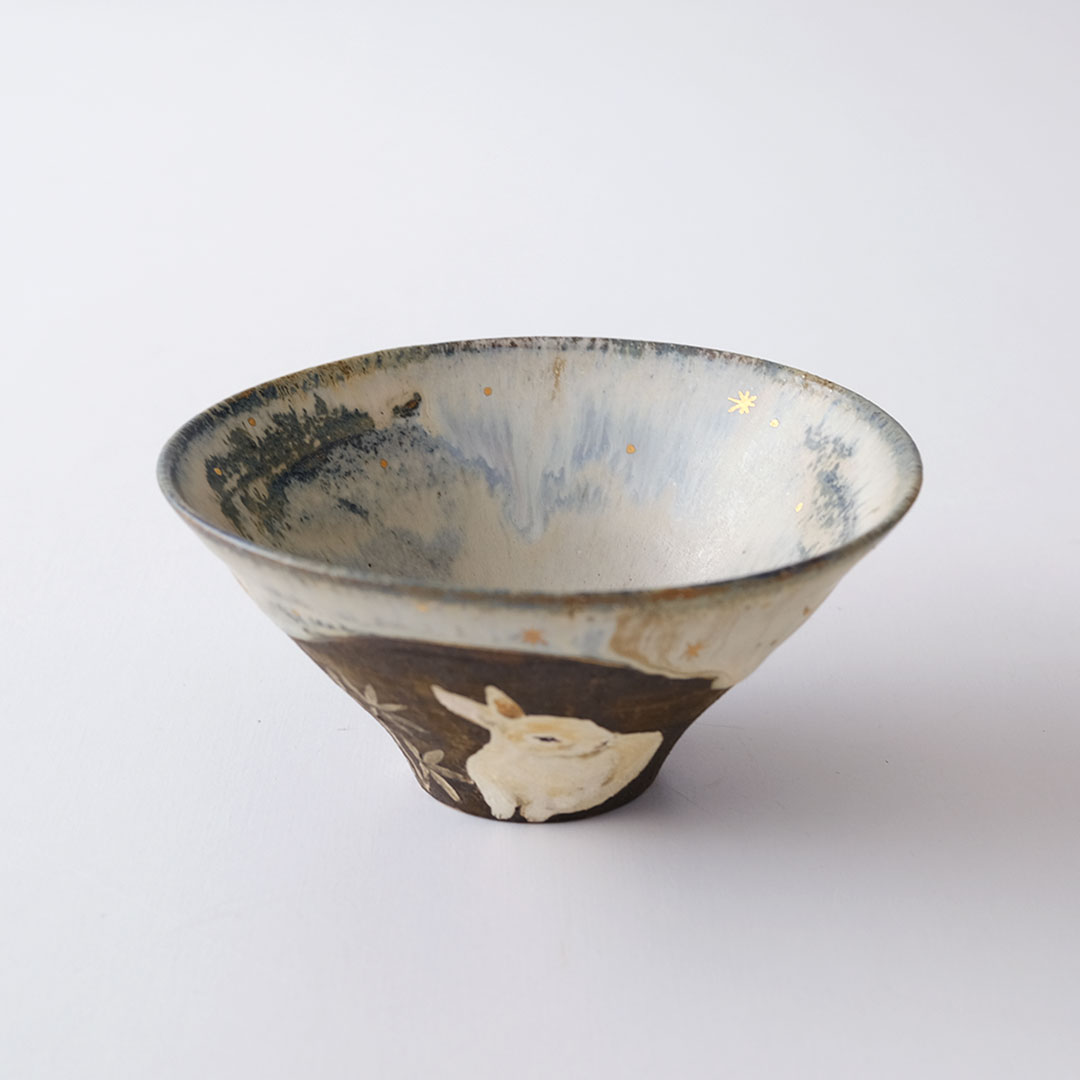 ご飯茶碗/うさぎ | acne.pottery.studio | 糸島くらし×ここのき
