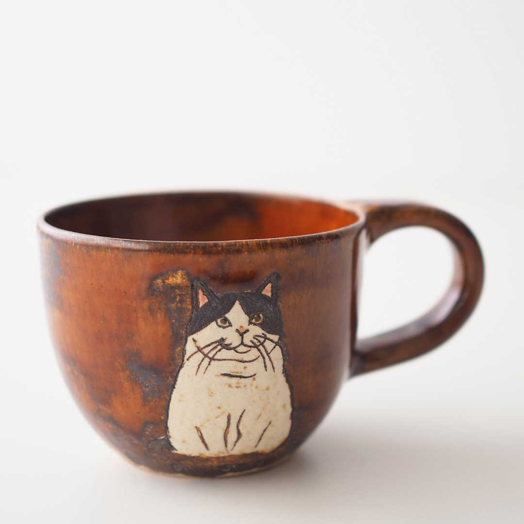 ねこマグカップ | 陶工房 Ron | 糸島くらし×ここのき 公式通販サイト