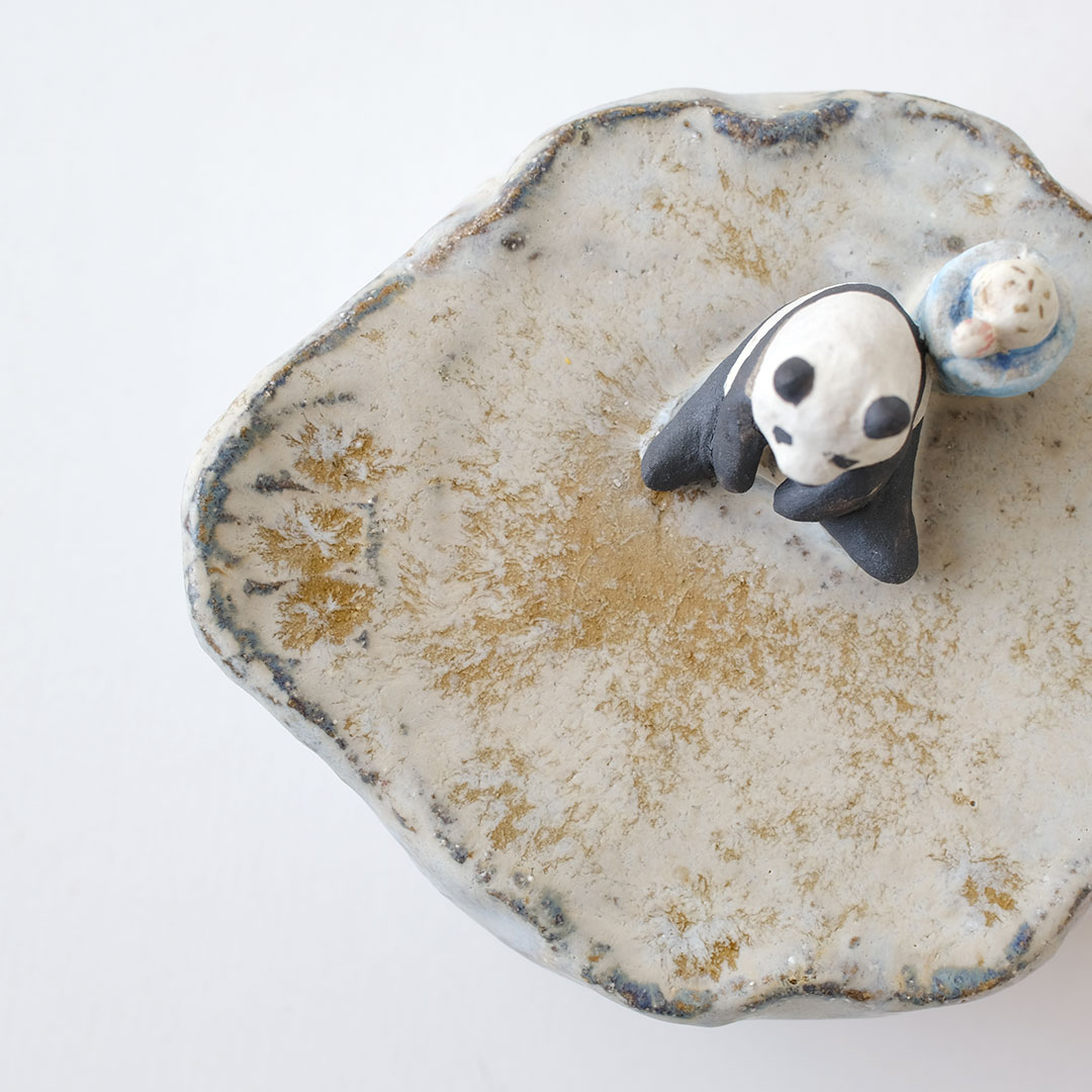 アクセサリートレイ/パンダ | acne.pottery.studio | 糸島くらし×ここ