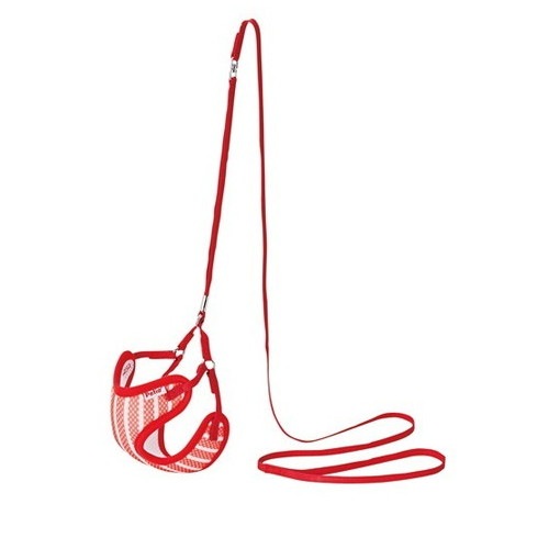 ペティオ ARFaShion ストライプベストハーネスリード Sサイズ レッド(1コ入)