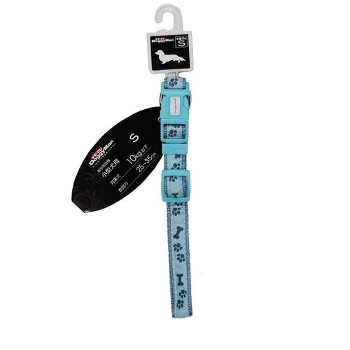 ドギーマン フットボーンカラー 15mm ブルー 体重10kg以下 小型犬用 Sサイズ