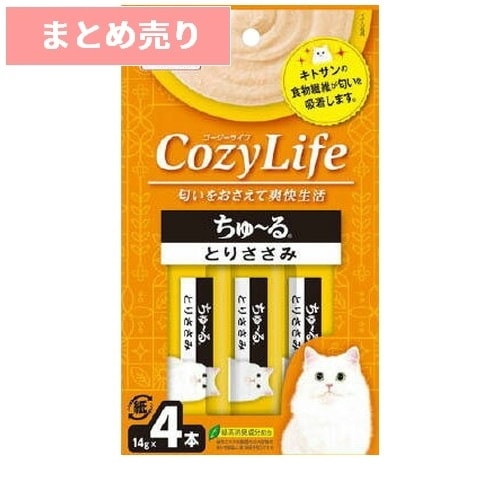 ★6個まとめ売り★CIAO Cozy Life ちゅ～る とりささみ(14g*4本入) ◆賞味期限 2026年5月