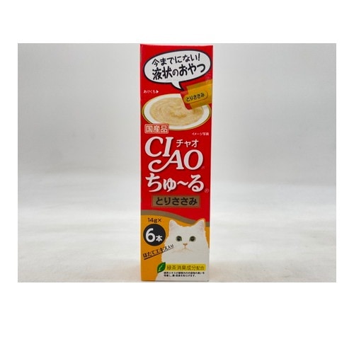 いなば CIAOちゅ～る とりささみ 6本 ◆賞味期限 2026年5月