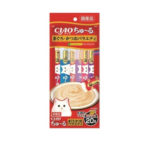 いなば CIAO ちゅ～る まぐろ・かつおバラエティ 14g x 20本 ◆賞味期限 2026年6月