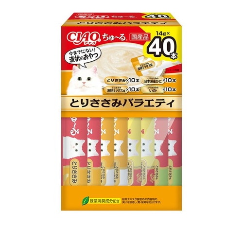 CIAO ちゅ～るBOX とりささみバラエティ 14g×40本 ◆賞味期限 2026年9月